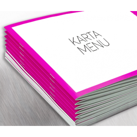 Karty Menu szyte DrukarniaFortuny.pl